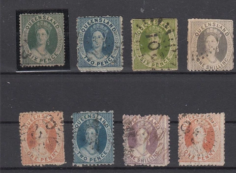 MB19817/ QUEENSLAND - VICTORIA - 1860 / 1878 USED CLASSIC SELECTION Cover