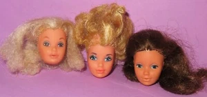 Barbie Steffie PJ Head Lot Doll Mattel Vintage Tracy Quick Curl Miss America TLC - Picture 1 of 8
