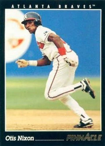 #35 Otis Nixon - Atlanta Braves - 1993 Pinnacle Baseball - Image 1 of 1