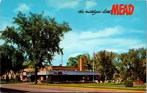 Vintage Wisconsin Rapids WI Hotel Mead 1960er alte Chrom Ansicht Postkarte - Bild 1 von 2