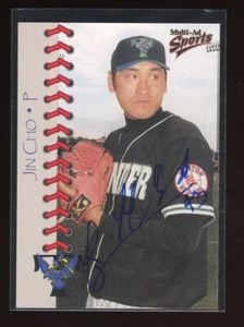 1998 Trenton Thunder JIN HO CHO Signed Card autograph auto RED SOX KOREA - Picture 1 of 2