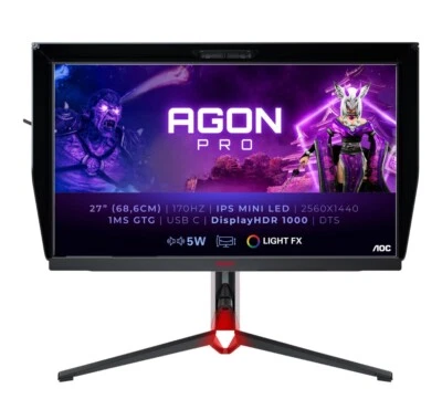 AOC AG274QXM 27" QHD IPS 170Hz GAMING MONITOR AGON PRO *NEW*UK - Image 1 of 4