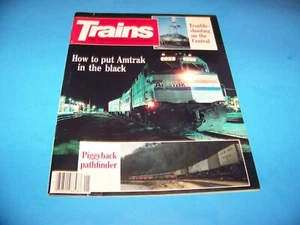 Trains Magazine "The Magazine Of Railroading" Vintage January 1986 - Picture 1 of 3