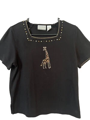 Camiseta Alfred Dunner Jirafa Manga Corta Talla Pequeña Mediana Foto 1 de 4