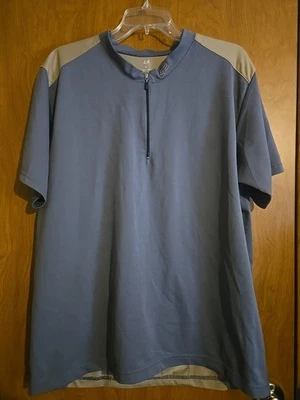 Fox Racing Men Cycling Shirt XL Gray Brown 1/4 Zip Short Sleeve Classic - Image 1 of 4