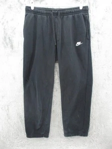 Nike Sweatpants Mens Large Black Sportswear Club Fleece Athleisure - Picture 1 of 17