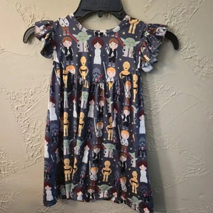 Girls Star Wars Sundress Sz 4 - Picture 1 of 5