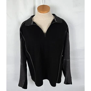 Kuhl Active Sweatshirt Men's L Black Revel 1/4 Zip Fleece Kashmira Quick Dry - Picture 1 of 15
