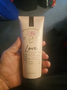 Bath & Body Works: Aromatherapy — LOVE — Rose & Vanilla Body Cream, 8 oz - Picture 1 of 2
