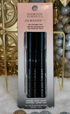 💥New Physicians Formula Eye Booster Gel Eyeliner Trio Black Matte/Shimmer/Satin - Image 1 of 4