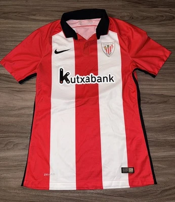 Camiseta deportiva de fútbol local Athletic Bilbao 2015 Nike Dri-Fit para hombre talla mediana Foto 1 de 4