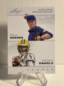 Tarjeta de fútbol americano Jayden Daniels Commanders 2024 exclusiva doble novato #ele-03 - Imagen 1 de 2