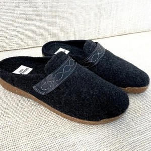Earth Origins kuschelige graue Wolle Slipper Komfort Clogs Pantoletten Hausschuhe, Damen 7,5 - Bild 1 von 9