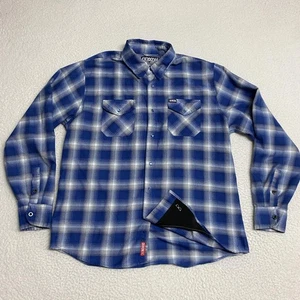 Dixxon Flannel Company Deluxe Hemd Herren XL blau kariert Knopfleiste D-Tech - Bild 1 von 8