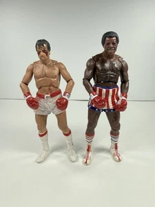 NECA Rocky Balboa vs Apollo Creed Figure 2 Pack Toys R Us Exclusive Post Fight - Picture 1 of 5