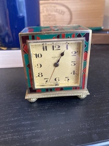 Zenith Miniature Alarm Clock - Travel Clock - Needs Work - Vintage Antique Piece - Picture 1 of 6