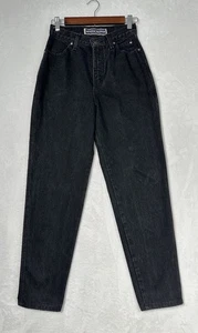 Vintage 90s Harley Davidson Jeans Womens 4 Tall Black Biker Blues High Rise 1992 - Picture 1 of 12