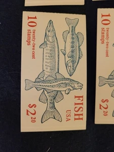 US Fish 22c Stamp Booklet (sealed) Scott #2205 - 2209 BK154~ up to 5 available - Picture 1 of 3