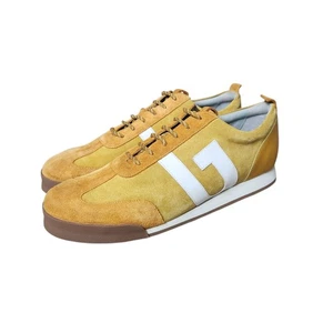 Neu! Grenson Sneaker 51 Herren Gelb Wildleder Turnschuhe Größe 11 - Bild 1 von 8