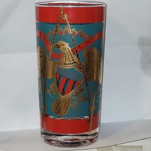 Vintage MCM Cera Glassware E Pluribus Unum set di 8 bicchieri Hi Ball come nuovi - Foto 1 di 12