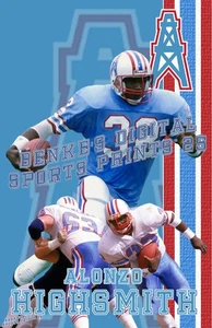 Houston Oilers Lithograph print of Highsmith, White, Rozier - Picture 1 of 3