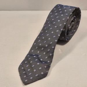 Country Road Blue Silk Necktie Business Formal Tie - Picture 1 of 5