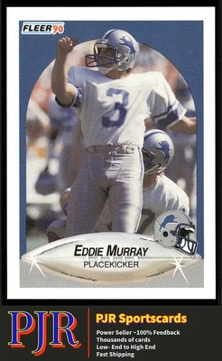 Eddie Murray 1990 Fleer #282 Detroit Lions - Image 1 of 2