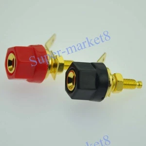 8 un. Cable de altavoz de poste de unión amplificador de audio enchufe de terminal 4 mm conector plátano - Imagen 1 de 2