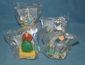 (4) BLOCKBUSTER WIZARD OF OZ PLAY PAK TOYS - COMPLETE SET - 1998 - NEW IN BAG