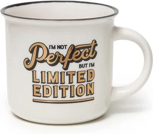 Legami I Am Not Perfect But Limited Edition Coffee Cup Bone China Porcelain 350M - Picture 1 of 3