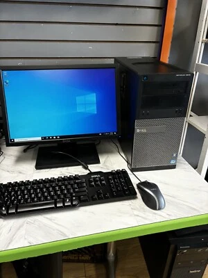 L@@K Dell Desktop Optiplex 3010,i5, USB, Win10 Pro, 8GB Ram,1TB HDD, Monitor. - Image 1 of 4