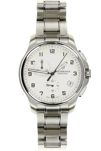Victorinox Schweizer Armee Offiziers Chronograph Quarz weißes Zifferblatt Herren Analog 134577 - Bild 1 von 5