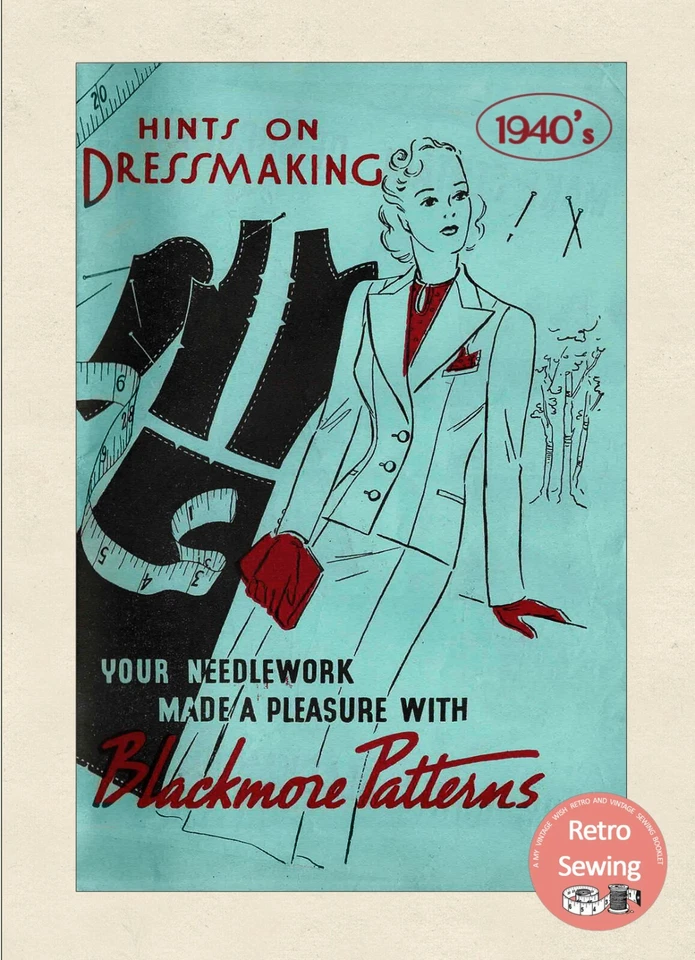 1940s Hints on Dressmaking by Blackmore a Sewing Guide - Image 1 of 1