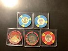 Lot Of 5 Chips From Golden Nugget Las Vegas Casino Downtown