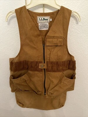 Vintage LL Bean Canvas Duck Hunting Shooting Vest M USA 60s  LL BEAN - Image 1 of 4