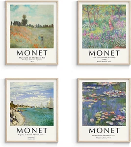 Wall Art Prints Poster Claude Monet Artwork Paintings Art Posters, Unframed Famo - Picture 1 of 12
