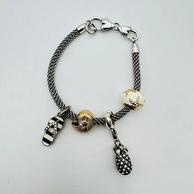 Brighton Beverly Glam Charm Pulsera Dijes Piña Chancla Seashell Star 7 Foto 1 de 4