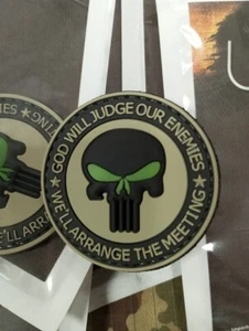 Morale Patch 3D PVC God Will Judge Our Enemies hook and loop. - Picture 1 of 2