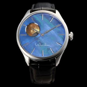 WANCHER Dream Watch Moon Phase Kaguya Auto 42mm Sapphire Glass NEW Japan - Picture 1 of 14