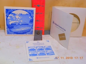 HOLLAND AMERICA LINE SOUVENIR TILE , IN BOX WITH CERTIFICATE - NEW IN BOX - Picture 1 of 1