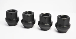 Set Di 4 X M12 X 1.25, Dadi In Lega Esagonali A Cielo Aperto Da 19Mm (Neri) - Foto 1 di 2