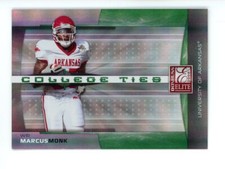 2008  Donruss Elite College Ties Green  Marcus Monk /800 #CT-5