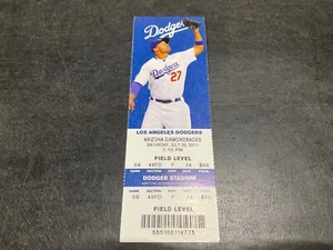 DODGERS~2011 TICKET STUB 7/30/11 VS DIAMONDBACKS~Collin Cowgill FIRST MLB HIT - Picture 1 of 1