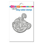 STAMPENDOUS RUBBER STAMPS SLOTH MUG NEW cling STAMP