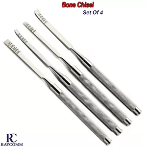 Juego de 4 cinceles de cresta dental división ósea instrumentos de extracción quirúrgica CE - Imagen 1 de 5