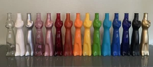 Happy Cat Empty Wine Bottle German Reisling COLOR CHOICE Decorative Vase 2011-18 - Picture 1 of 72