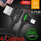 4 Pack 10Ft Mcdodo Braided Fast Charge Micro Usb Cable Rapid Cord Quick Charger