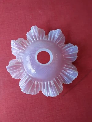 Ancien plafonnier Abat Jour En Verre Opalescent De Qualité - Photo 1/4