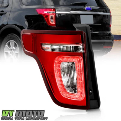 For 2011-2015 Ford Explorer Red Clear LED Tail Light Lamp Replacement - Driver - Image 1 of 4