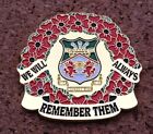 WREXHAM AFC -  WE WILL ALWAYS REMEMBER THEM Pin/Badge [gold plated]